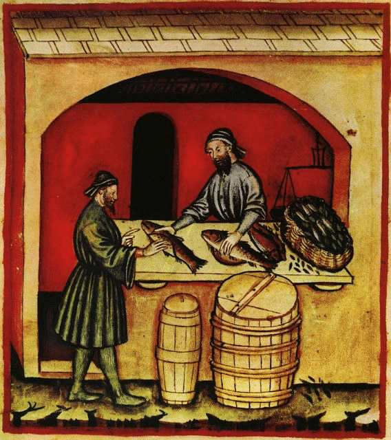 Medieval fishmonger