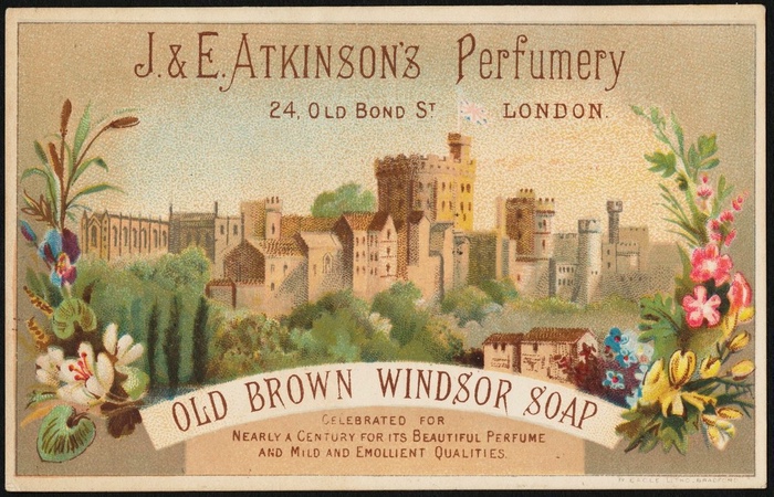 Trade advertisement for brown Windsor soap