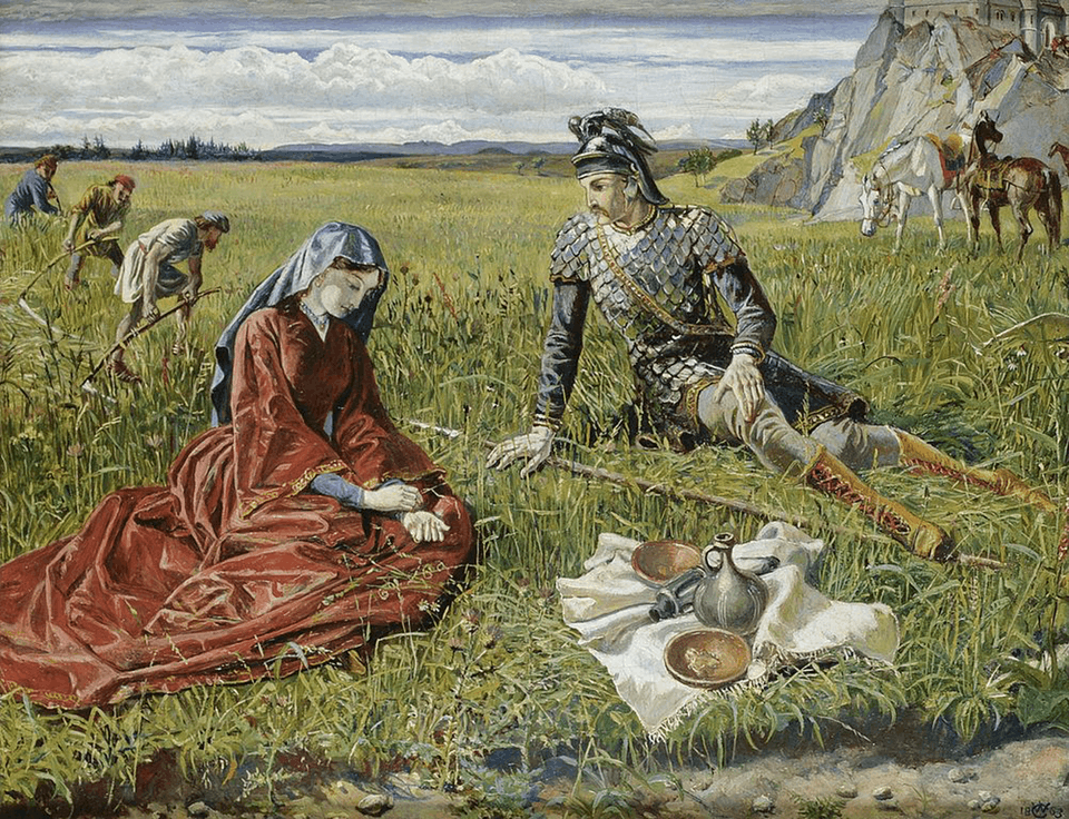 Ruth and Boaz by Walter Crane (1863)