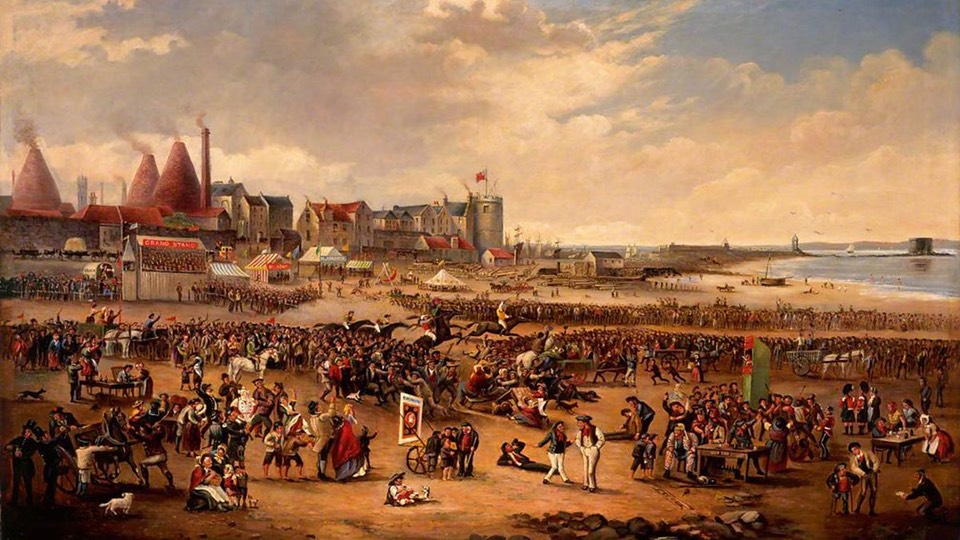 Painting Leith Races by William Reed copyright Edinburgh City Council