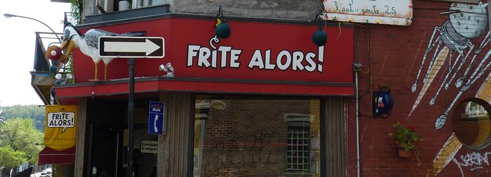 Frite alors! a shop sign